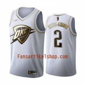 NBA Oklahoma City Thunder Trikot Shai Gilgeous-Alexander 2 Nike 2019-2020 Weiß Golden Edition Swingman - Herren